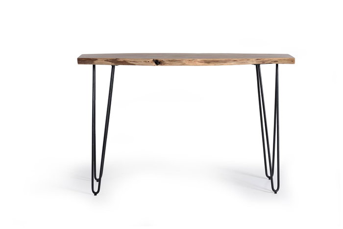 Giner y Colomer Consola Madera Acacia Natural Metal Negro 120 cm